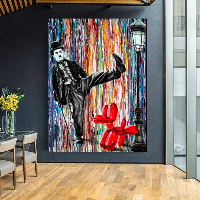 ChandelierDecor - Charlie Chaplin Canvas Wall Art
