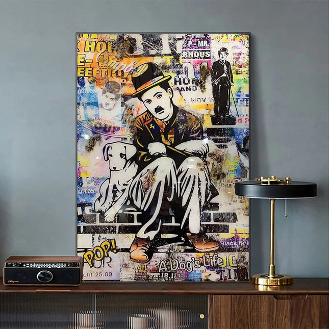 ChandelierDecor - Charlie Chaplin Canvas Wall Art