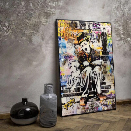 ChandelierDecor - Charlie Chaplin Canvas Wall Art