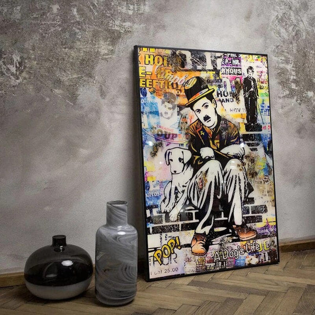 ChandelierDecor - Charlie Chaplin Canvas Wall Art