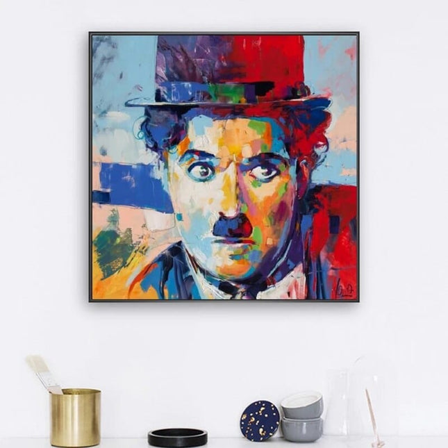 ChandelierDecor - Charlie Chaplin Wall Art Canvas Wall Art