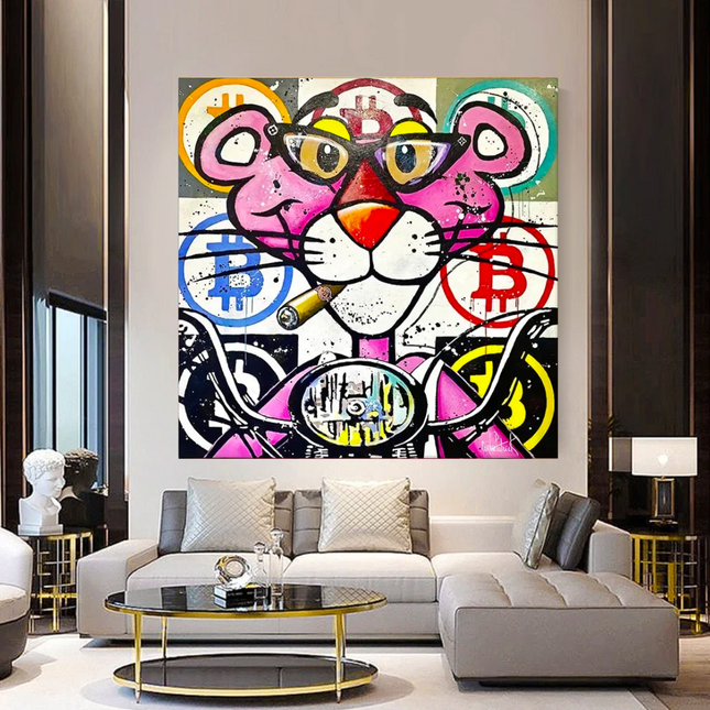 ChandelierDecor - Charming Wall Art - Pink Panther Poster Print