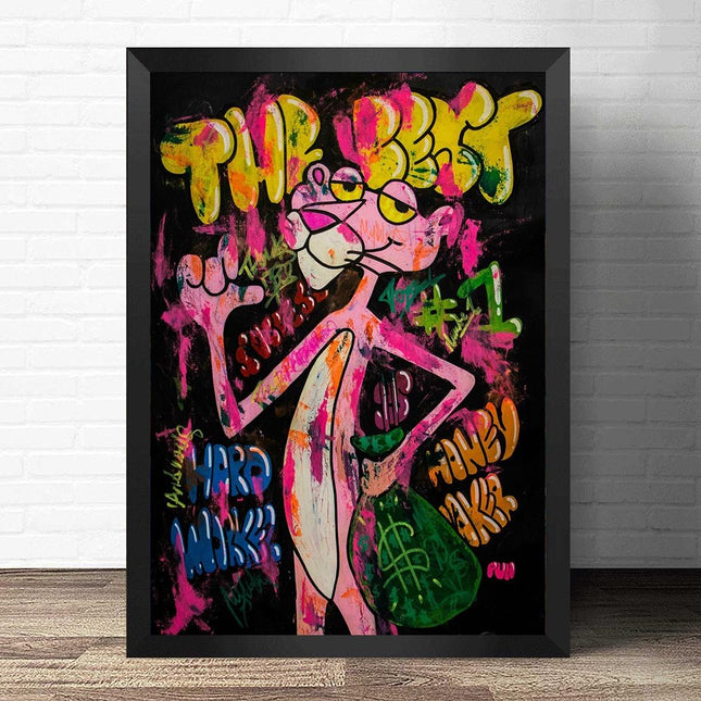 ChandelierDecor - Chic Cartoon Decor - Pink Panther Poster Art