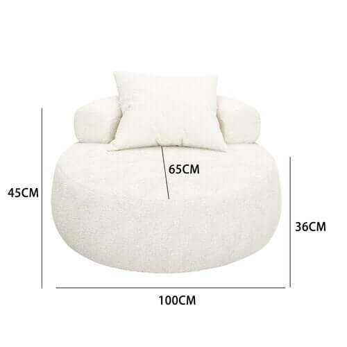 ChandelierDecor - Circular Sofa Couch – Modern Round Lounge Seating