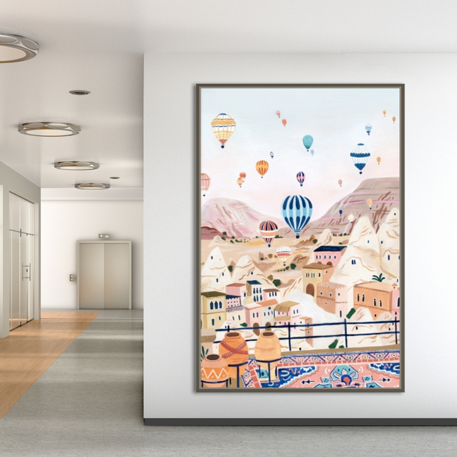 ChandelierDecor - Cityscape Canvas Wall Art - Turkey UK Paris Italy Portugal USA and Sydney Landscapes