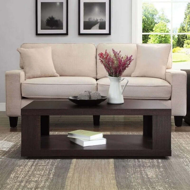 Walnut Cage Center Table-Coffee Table