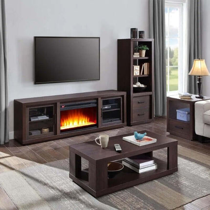 Walnut Cage Center Table-Coffee Table