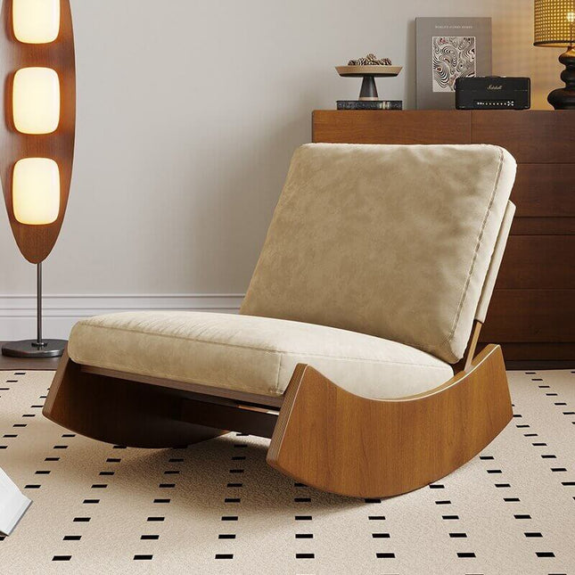 ChandelierDecor - Classic Wooden Rocking Sofa Chair – Ergonomic Comfort