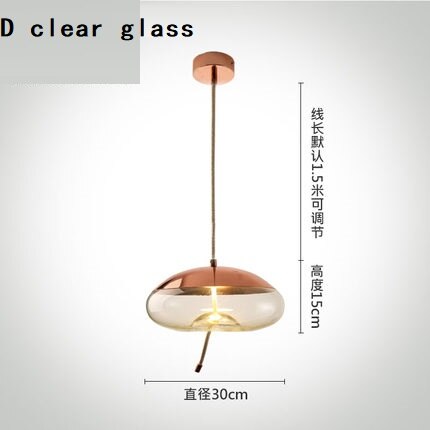 ChandelierDecor - Clear Glass Pendant Light for Captivating Ambiance