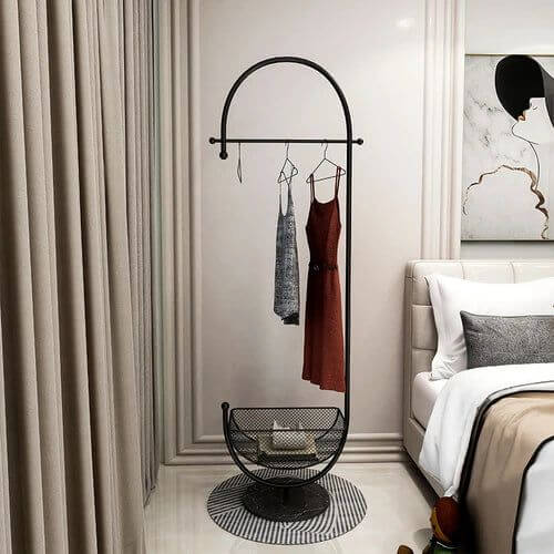 ChandelierDecor - Clothing Rack Floor Standing Valet Corner