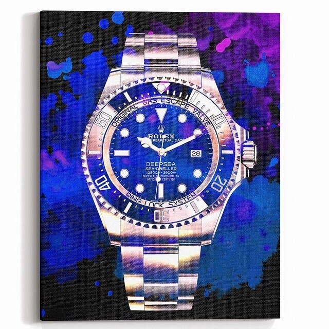 ChandelierDecor - Colorful Abstract Watch Canvas Painting for Home Decor