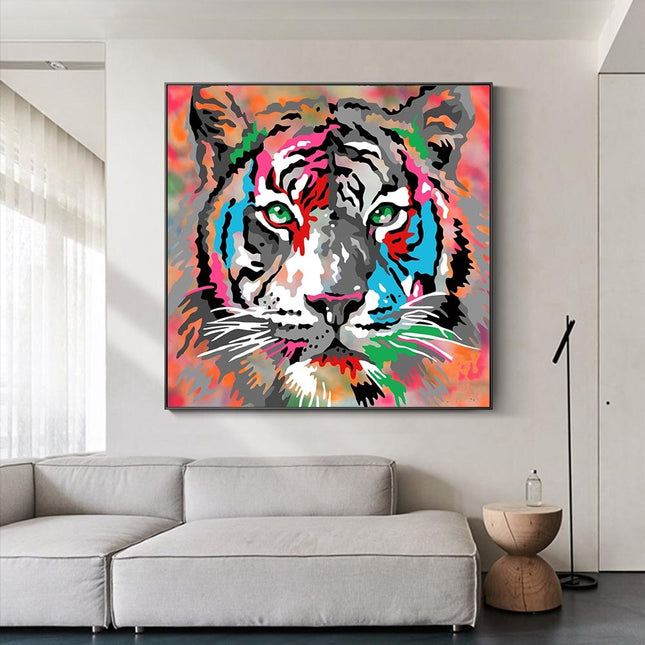 ChandelierDecor - Colourful Monkey Lion Canvas Wall Art