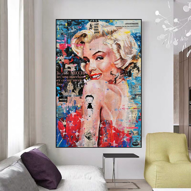ChandelierDecor - Crowned - Marilyn Pop Art: Expression of Iconic Beauty