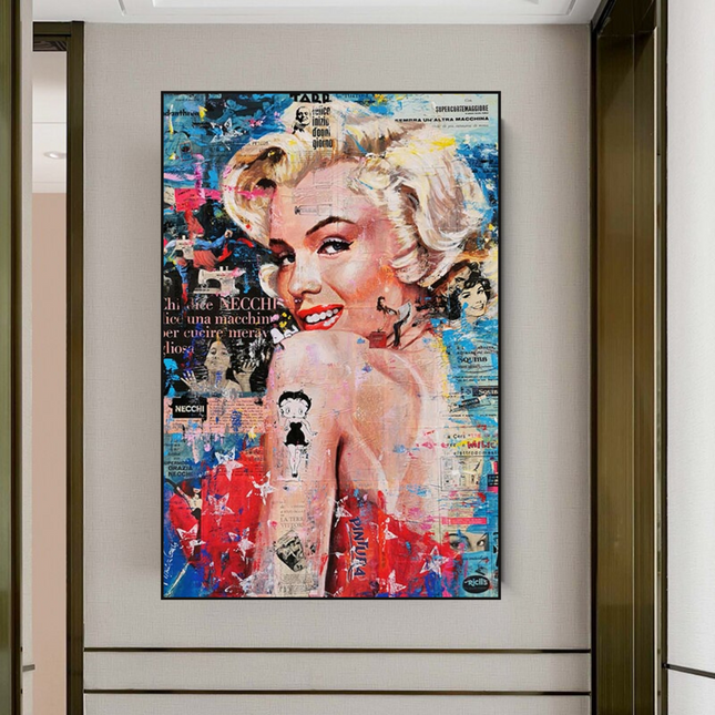 ChandelierDecor - Crowned - Marilyn Pop Art: Expression of Iconic Beauty