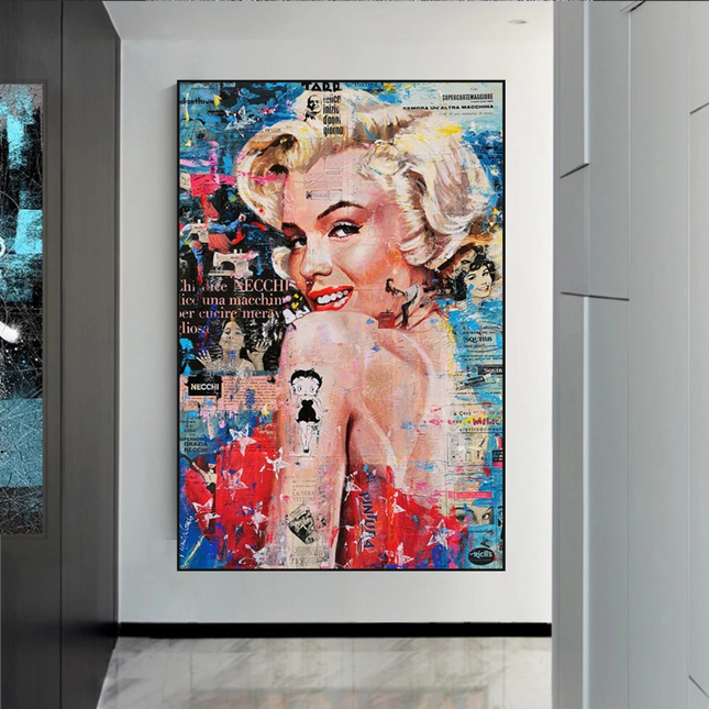 ChandelierDecor - Crowned - Marilyn Pop Art: Expression of Iconic Beauty