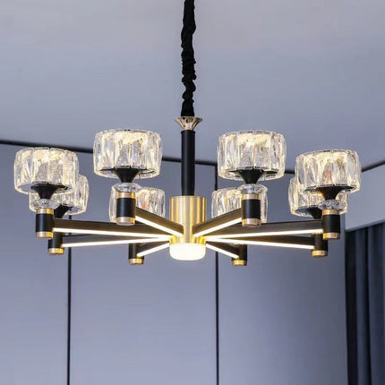 ChandelierDecor - Crystal Cylinders LED Chandelier - Modern Lighting