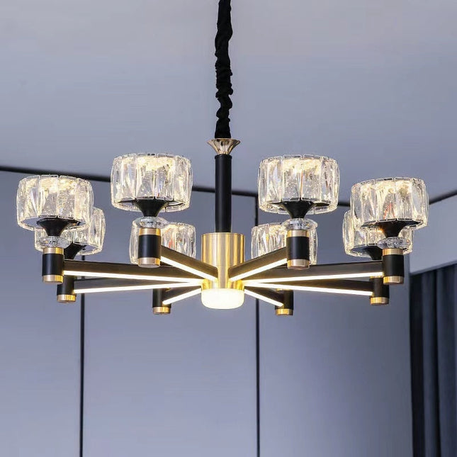 ChandelierDecor - Crystal Cylinders LED Chandelier - Modern Lighting
