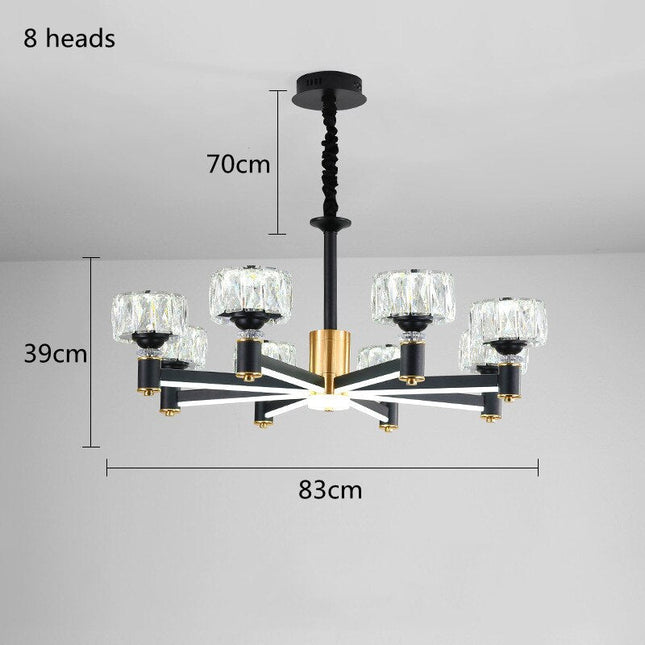 ChandelierDecor - Crystal Cylinders LED Chandelier - Modern Lighting
