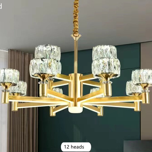 ChandelierDecor - Crystal Cylinders LED Chandelier - Modern Lighting