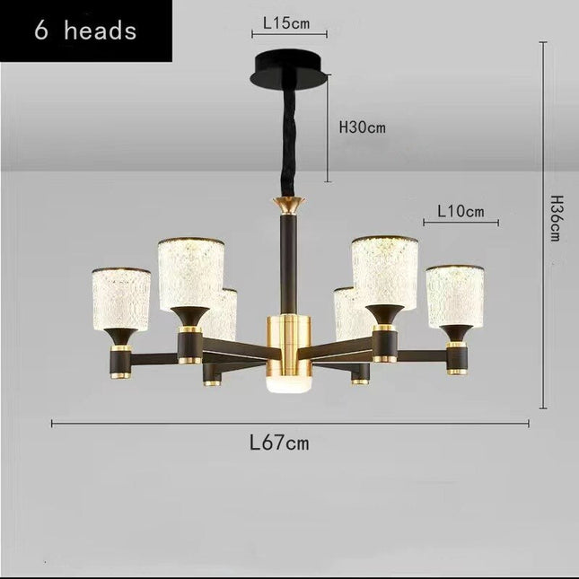 ChandelierDecor - Crystal Cylinders LED Chandelier - Modern Lighting