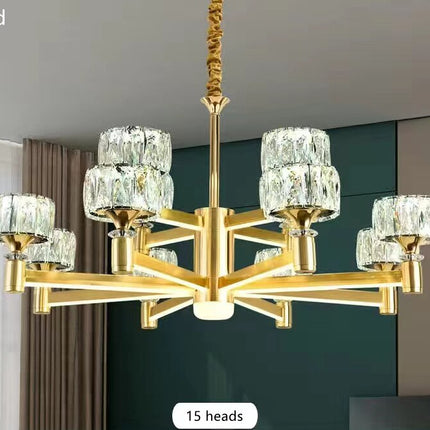 ChandelierDecor - Crystal Cylinders LED Chandelier - Modern Lighting