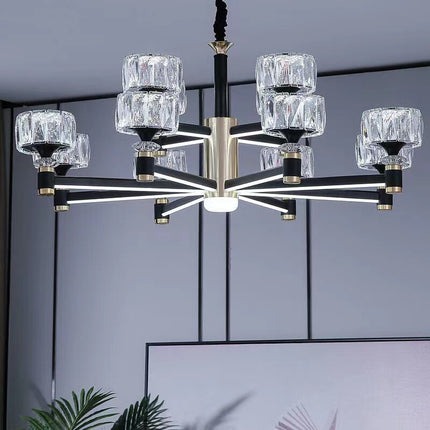 ChandelierDecor - Crystal Cylinders LED Chandelier - Modern Lighting