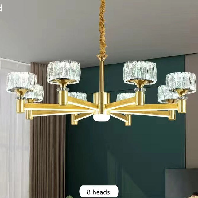 ChandelierDecor - Crystal Cylinders LED Chandelier - Modern Lighting