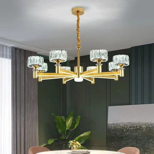 ChandelierDecor - Crystal Cylinders LED Chandelier - Modern Lighting
