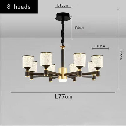 ChandelierDecor - Crystal Cylinders LED Chandelier - Modern Lighting
