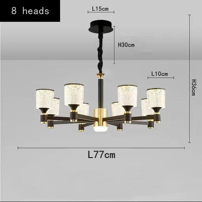 ChandelierDecor - Crystal Cylinders LED Chandelier - Modern Lighting