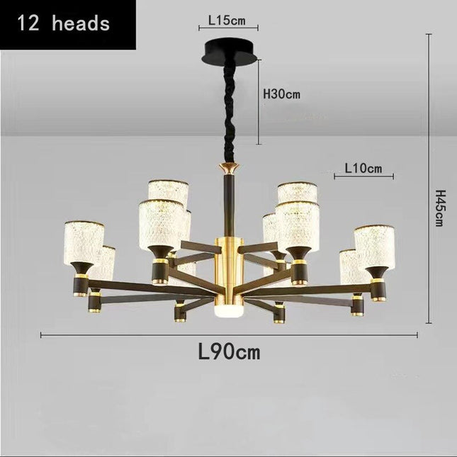 ChandelierDecor - Crystal Cylinders LED Chandelier - Modern Lighting