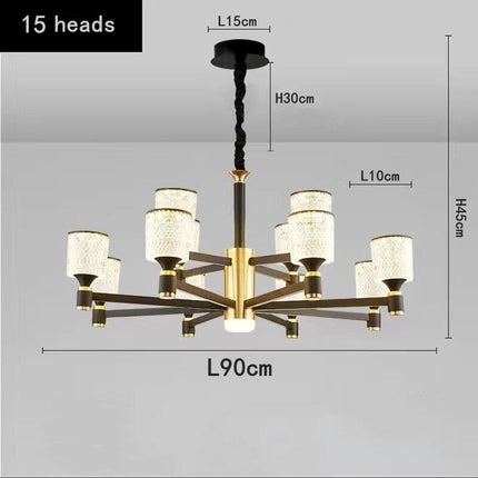 ChandelierDecor - Crystal Cylinders LED Chandelier - Modern Lighting