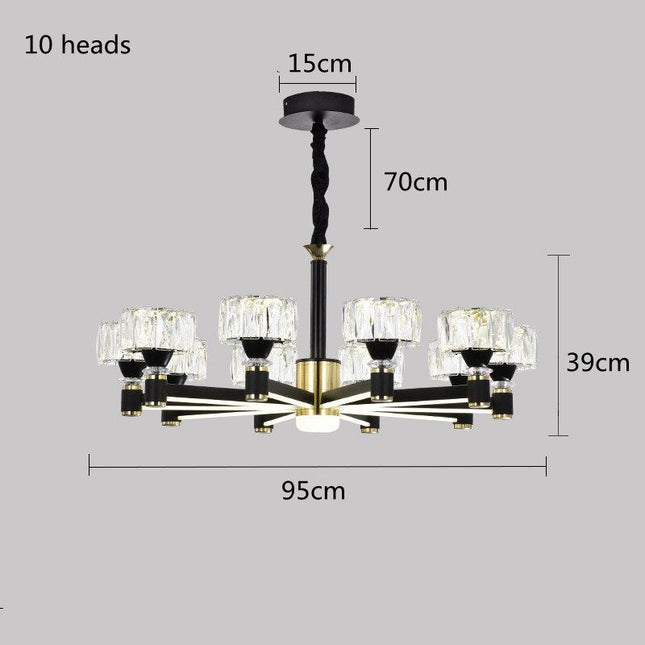 ChandelierDecor - Crystal Cylinders LED Chandelier - Modern Lighting