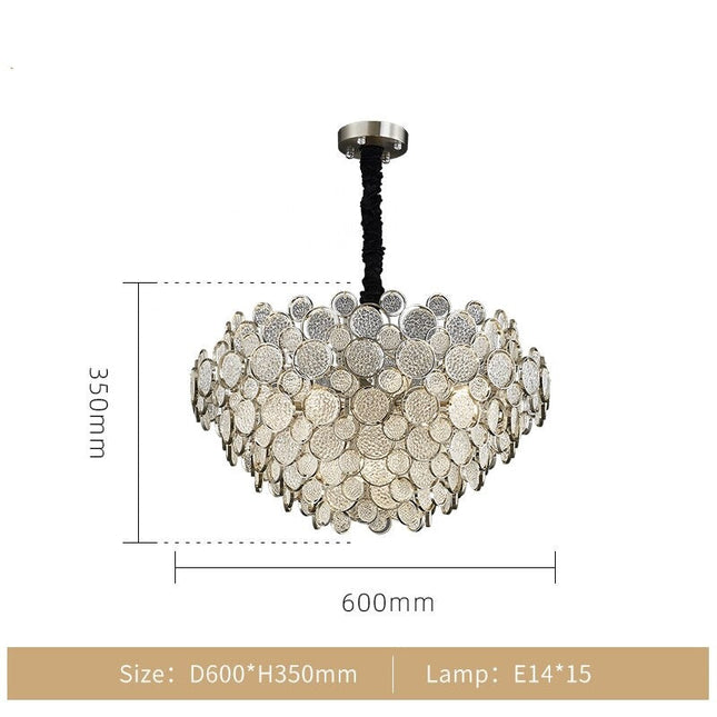 ChandelierDecor - Crystal Glass Chandelier – Illuminate with Elegance