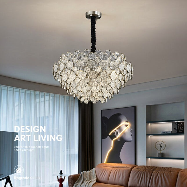 ChandelierDecor - Crystal Glass Chandelier – Illuminate with Elegance