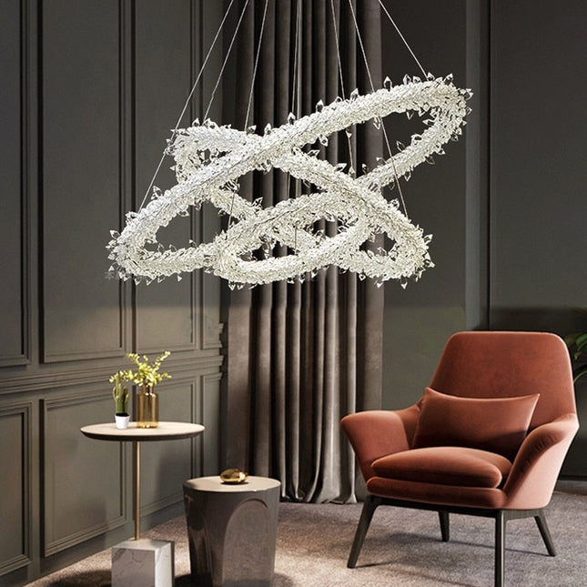 ChandelierDecor - Crystal Ring Chandelier: Dazzling Lighting Fixture
