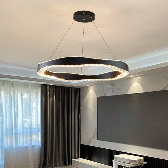ChandelierDecor - Crystal Ring Chandelier: Exquisite Lighting Décor