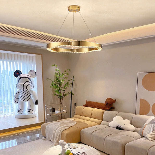 ChandelierDecor - Crystal Ring Chandelier: Exquisite Lighting Décor