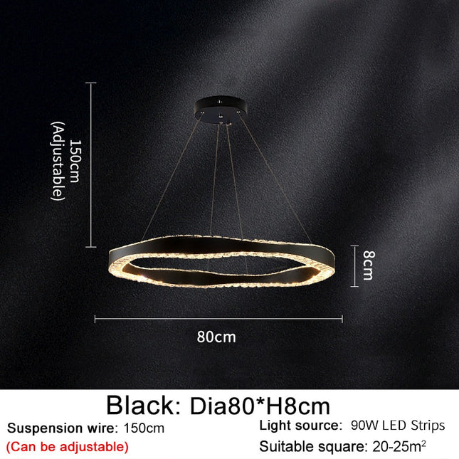ChandelierDecor - Crystal Ring Chandelier: Exquisite Lighting Décor