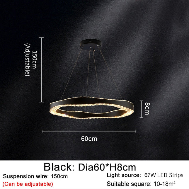 ChandelierDecor - Crystal Ring Chandelier: Exquisite Lighting Décor