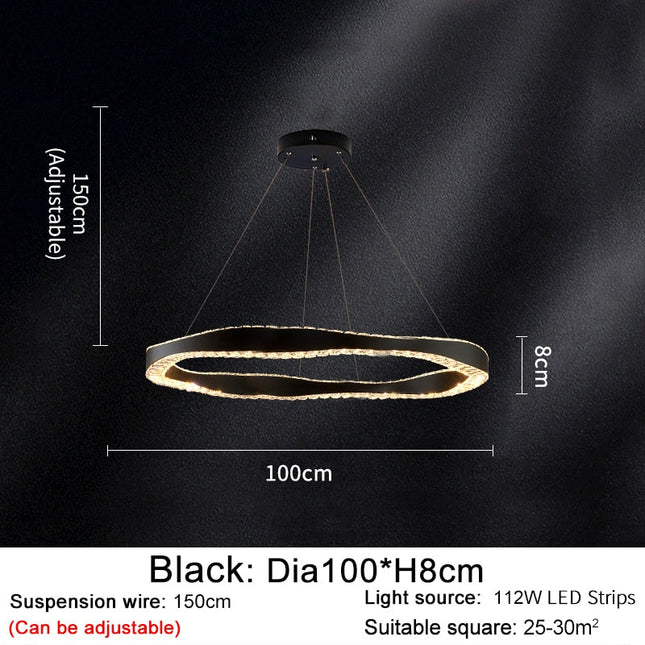 ChandelierDecor - Crystal Ring Chandelier: Exquisite Lighting Décor