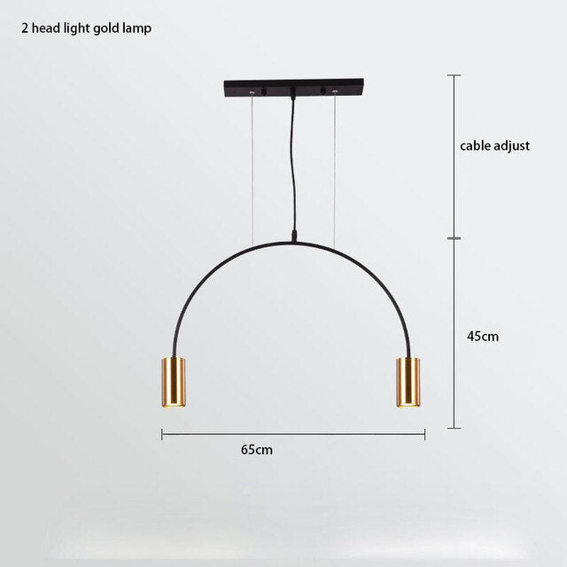 ChandelierDecor - Curve Hanging Light - Illuminate in Style