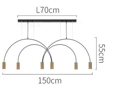 ChandelierDecor - Curve Hanging Light - Illuminate in Style