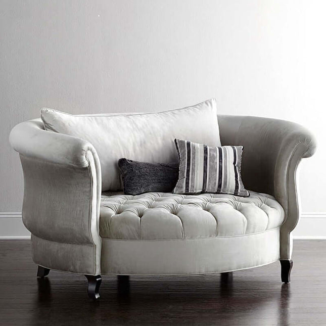 ChandelierDecor - Custom Size Chesterfield Sofa in Velvet - Classic Tufted Loveseat & Sofa Bed