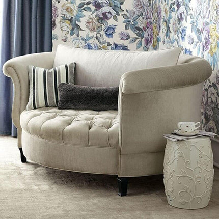 ChandelierDecor-Custom Size Chesterfield Sofa in Velvet - Classic Tufted Loveseat & Sofa Bed