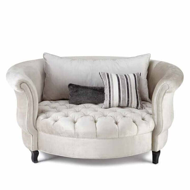ChandelierDecor-Custom Size Chesterfield Sofa in Velvet - Classic Tufted Loveseat & Sofa Bed