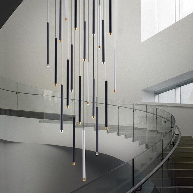 ChandelierDecor - Cylindrical Two Color LED Chandelier - Dazzling Illumination