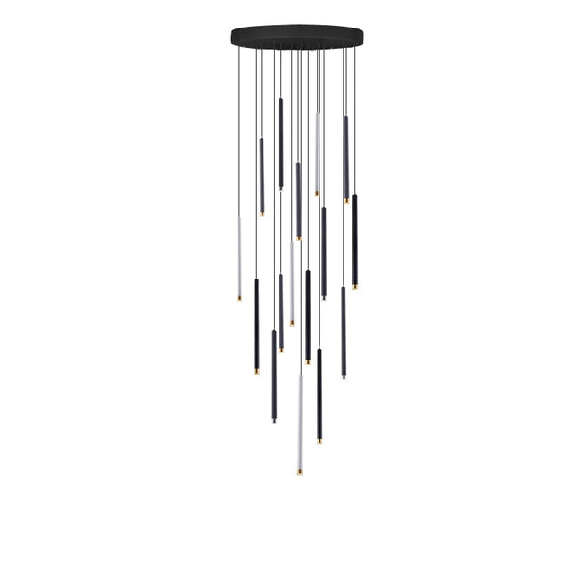 ChandelierDecor - Cylindrical Two Color LED Chandelier - Dazzling Illumination