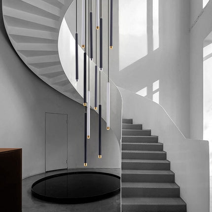 ChandelierDecor - Cylindrical Two Color LED Chandelier - Dazzling Illumination