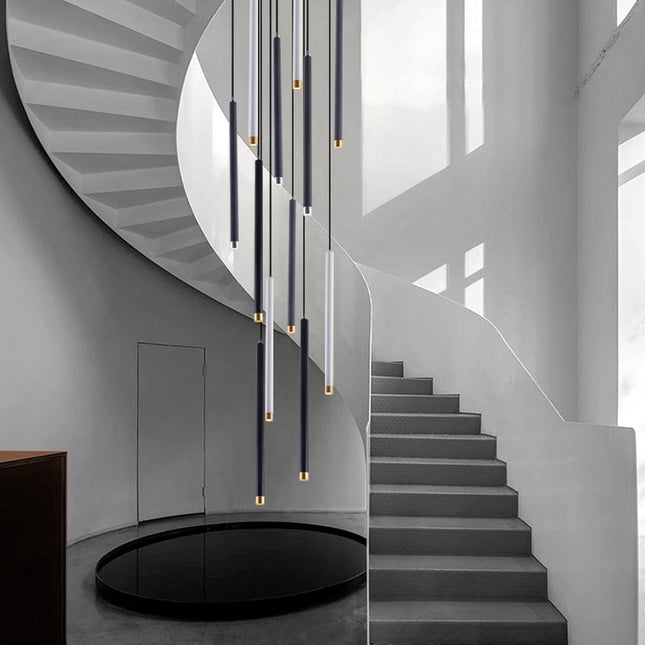 ChandelierDecor - Cylindrical Two Color LED Chandelier - Dazzling Illumination